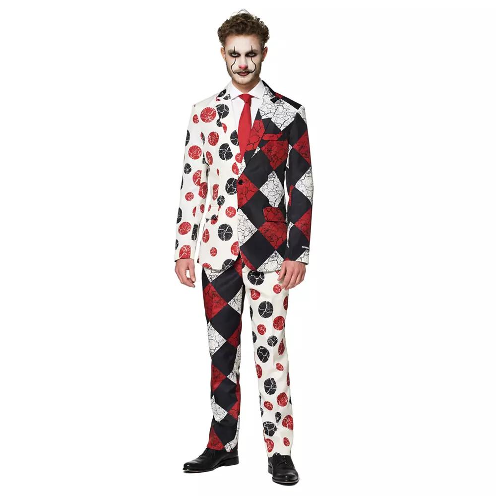 Men's Suitmeister Halloween Red Clown Suit, Size: XXL, Multi Product Image