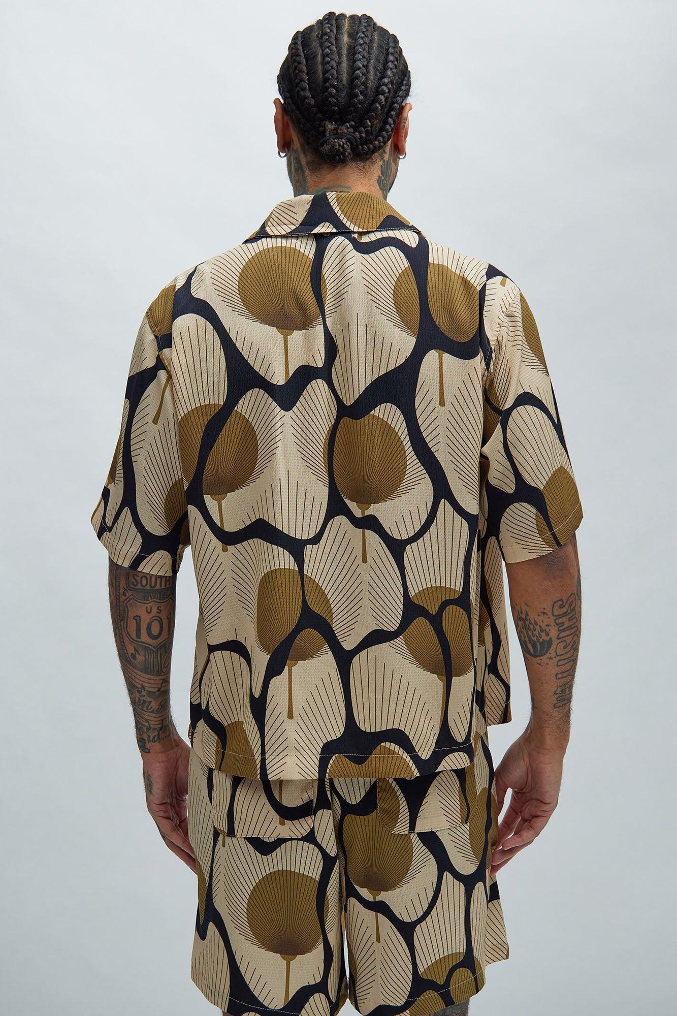 Sahara Textured Shirt - Tan/Multi Product Image