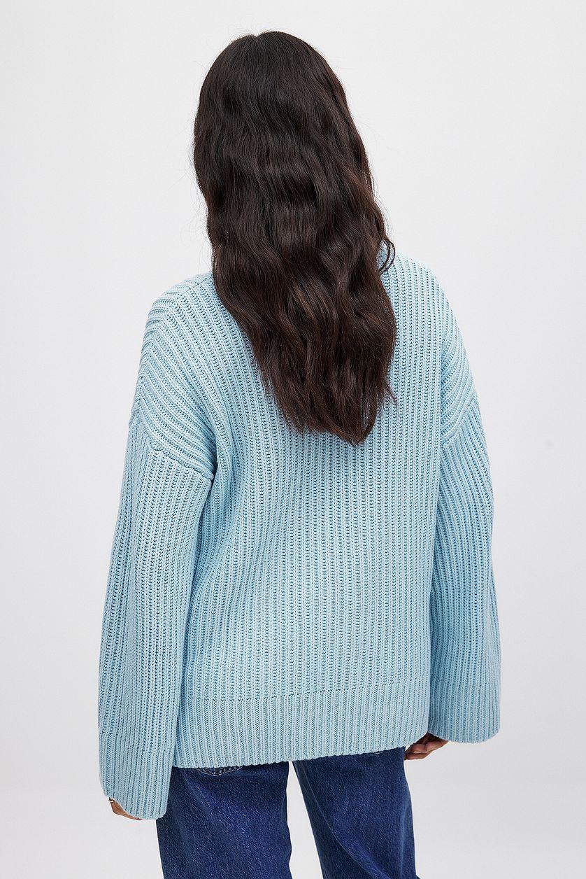 Round Neck Knitted Sweater Product Image