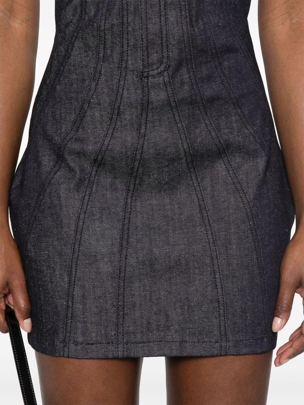 strapless denim mini dress Product Image