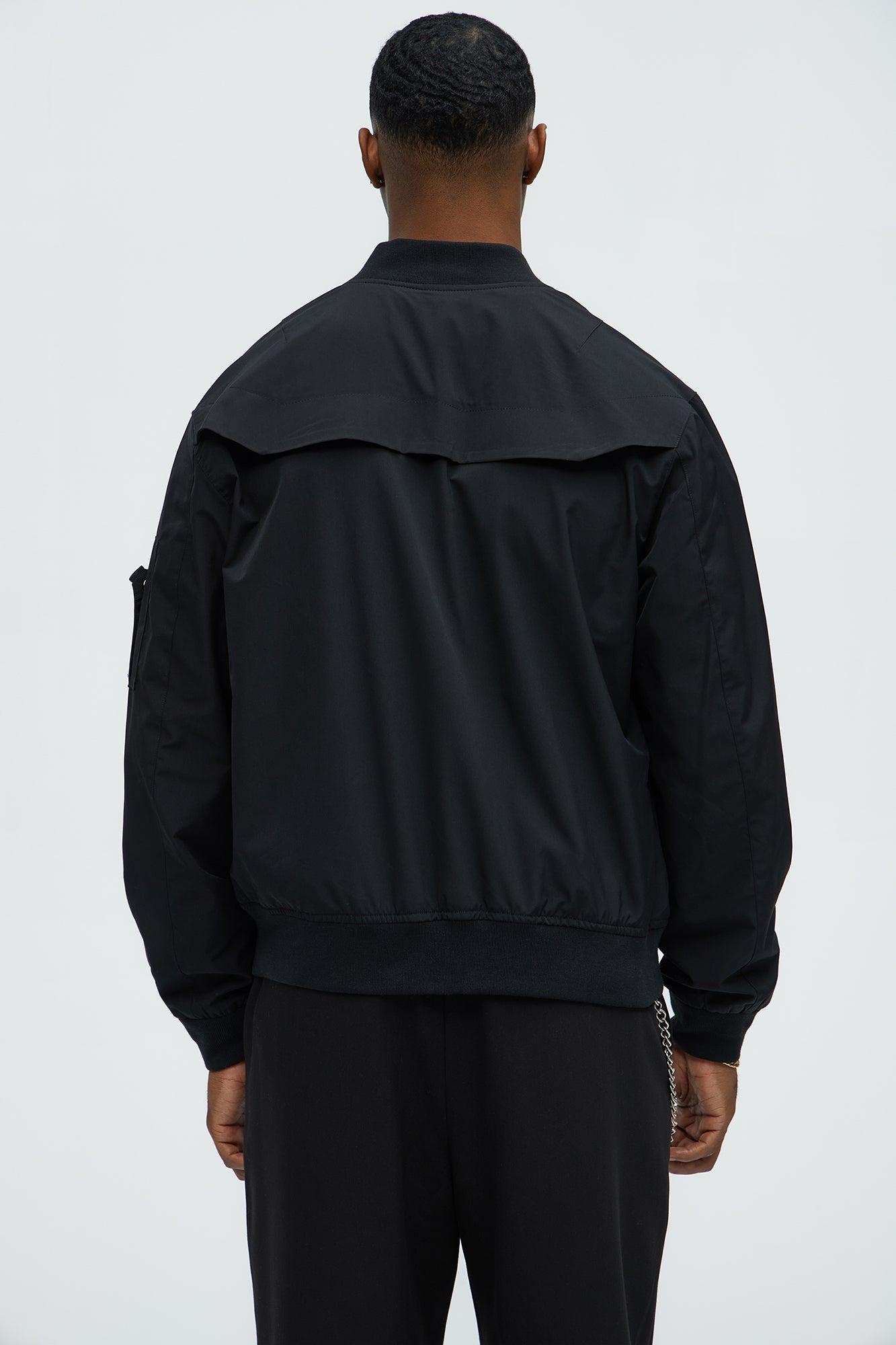 Edgar Utility Bomber Jacket - Black Product Image