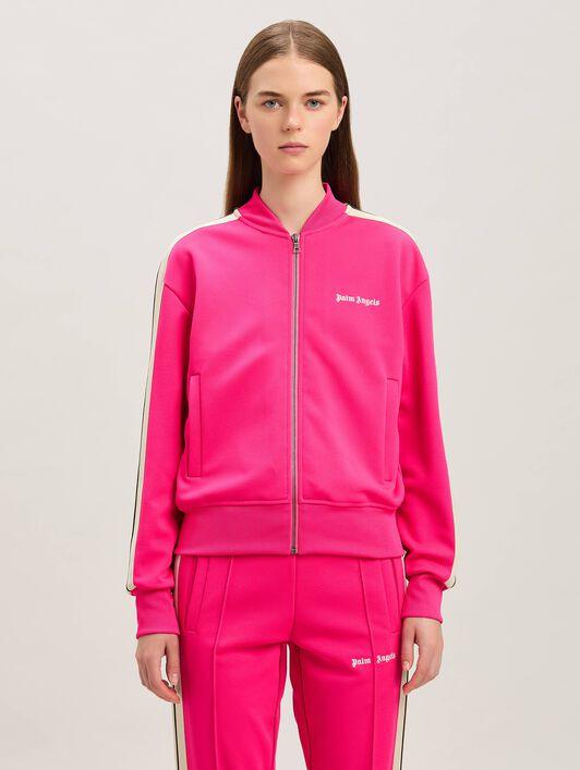 CLASSIC LOGO BOMBER TRACK JKT FUCHSIA - Product Image