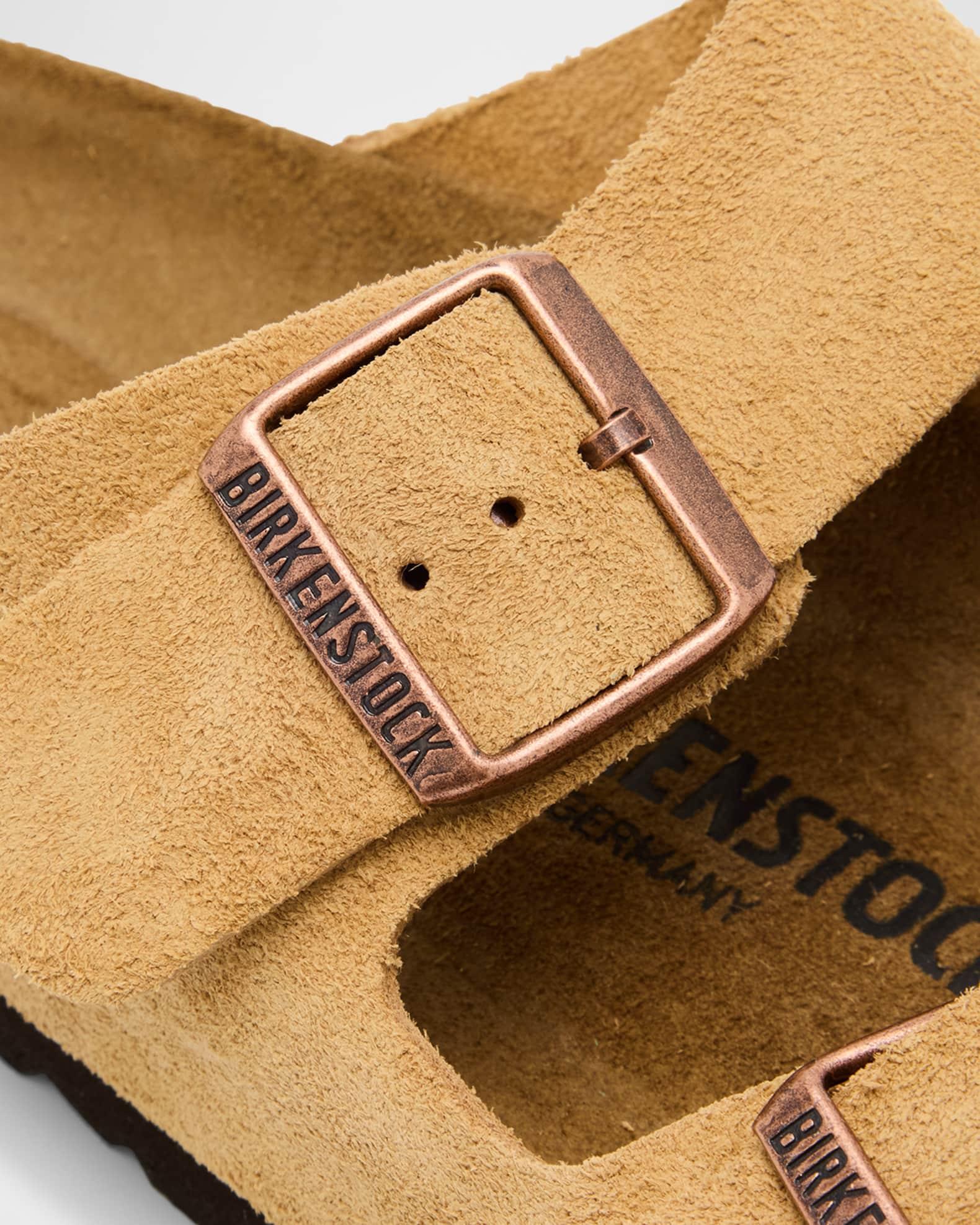 Arizona Suede Dual-Buckle Slide Sandals Product Image