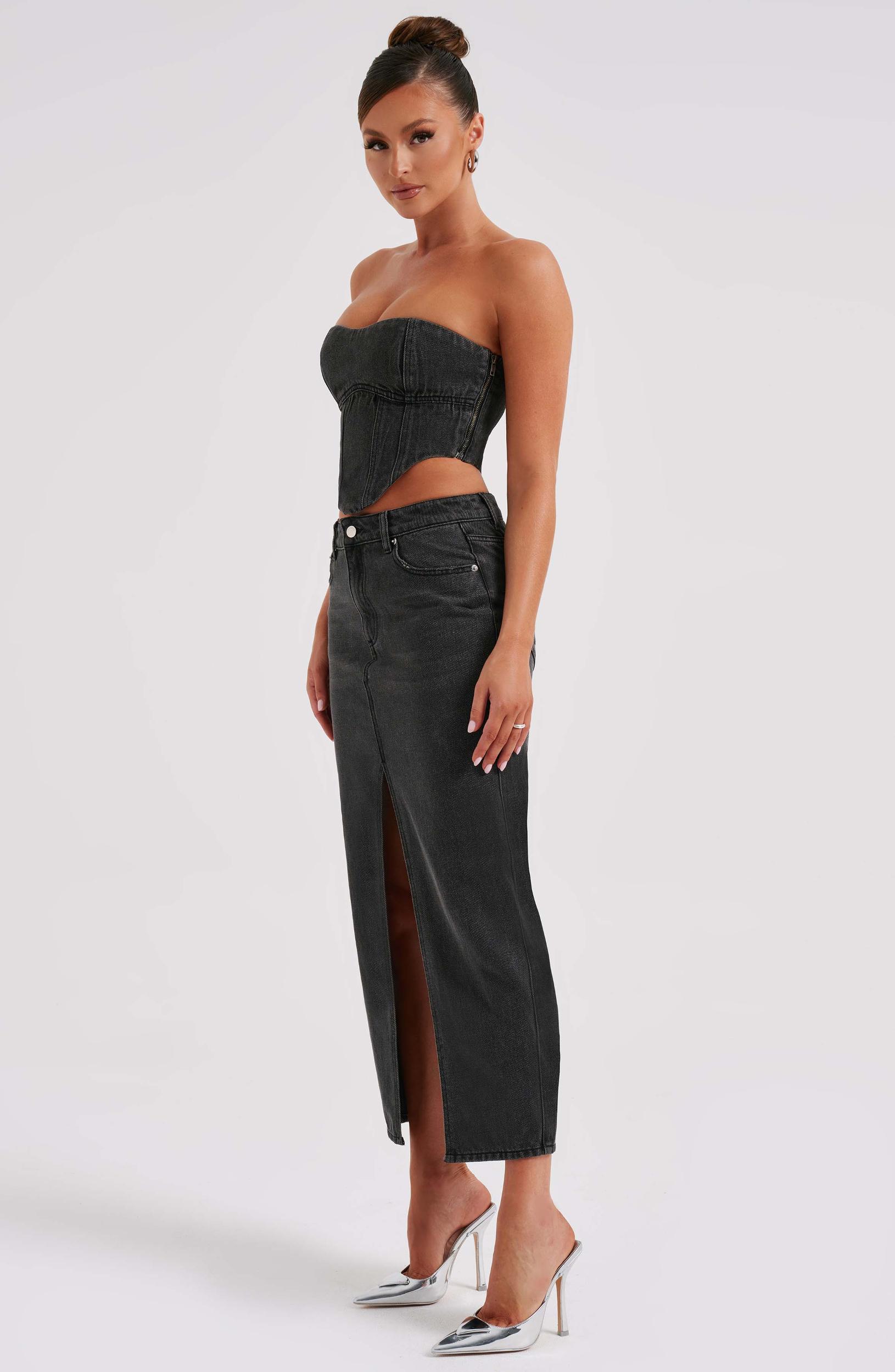 Flor Maxi Skirt - Black Product Image