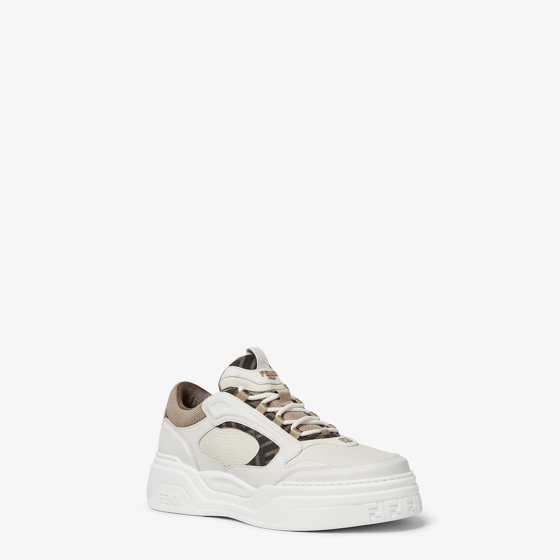 Fendi Force sneakersWhite leather low-tops Product Image