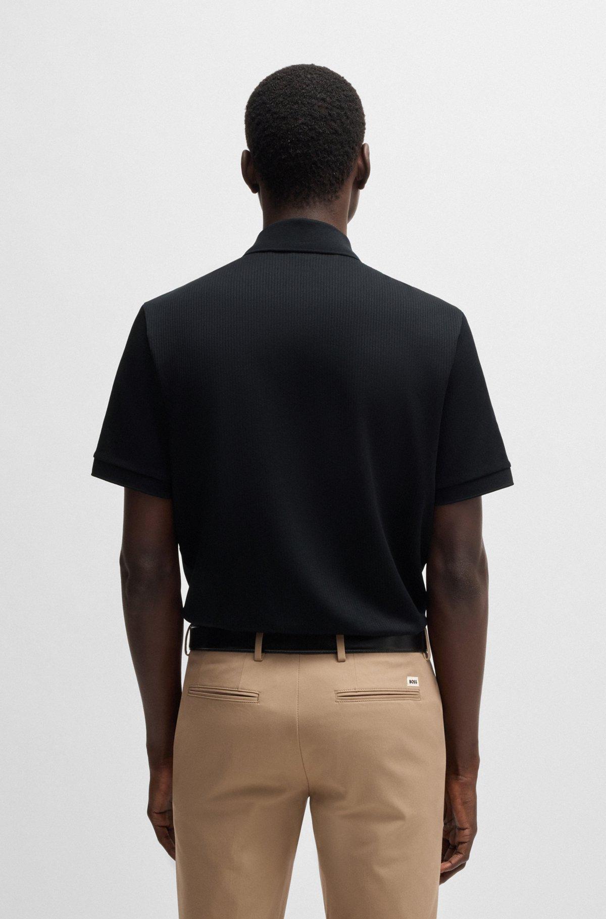 Polo shirt with seersucker structure Product Image