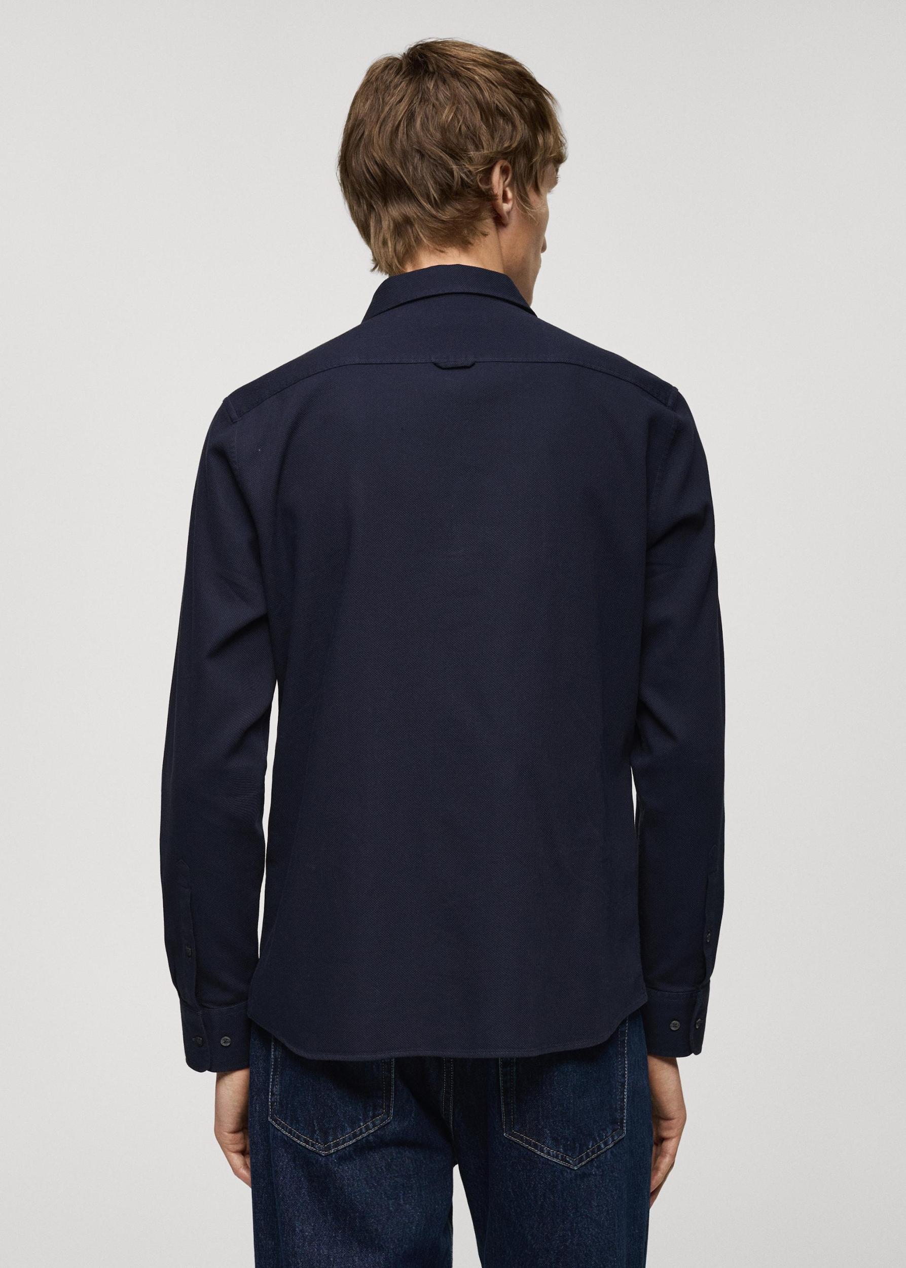 100% cotton regular-fit shirt - Men | MANGO USA Product Image