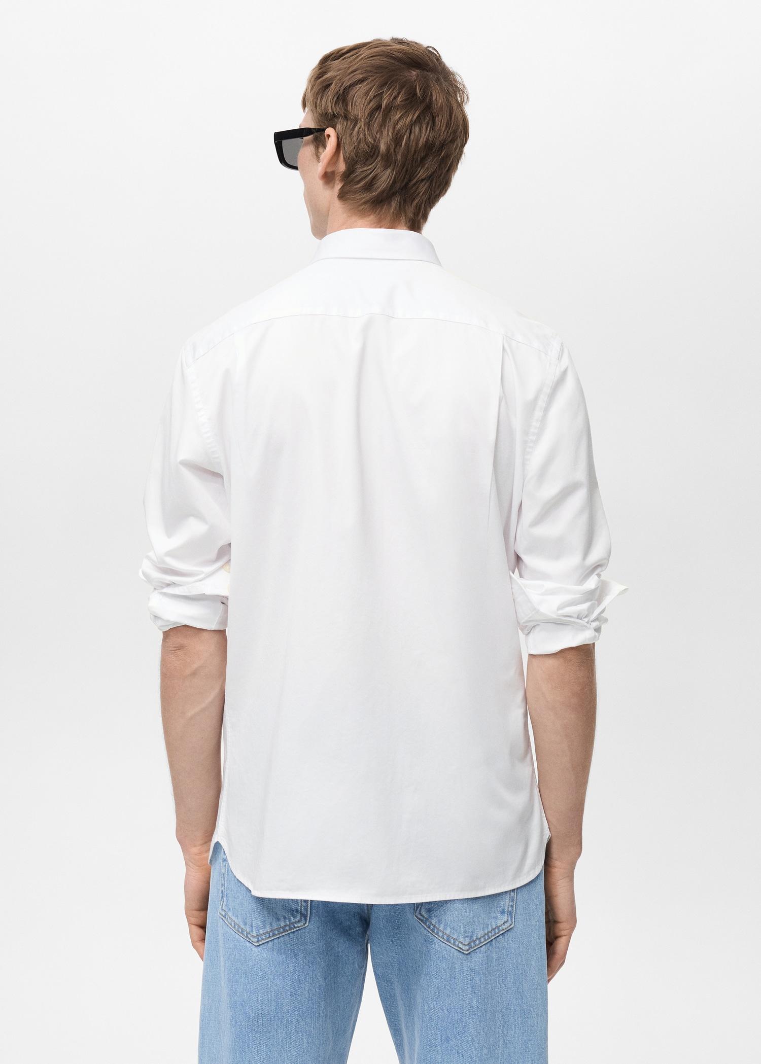 100% cotton regular fit shirt - Men | MANGO USA Product Image