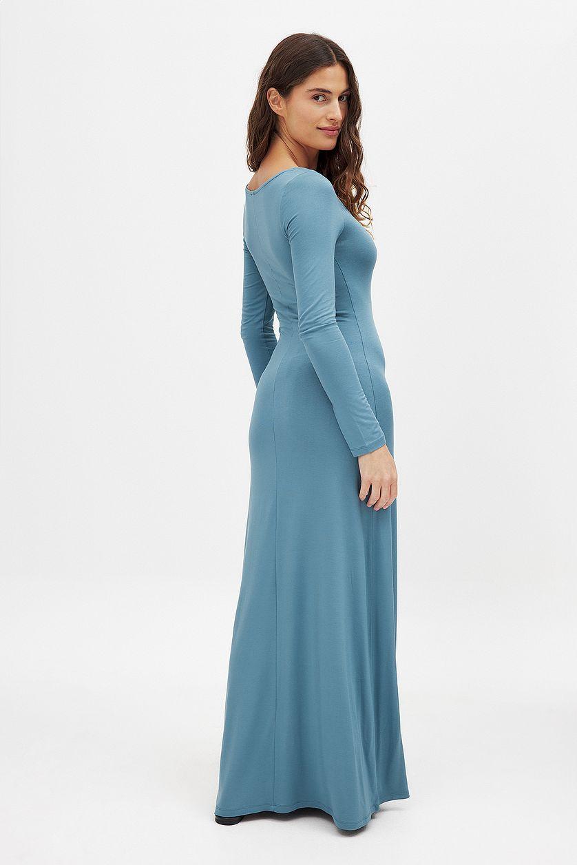 Soft Line Scoop Neck Maxi Dress Product Image