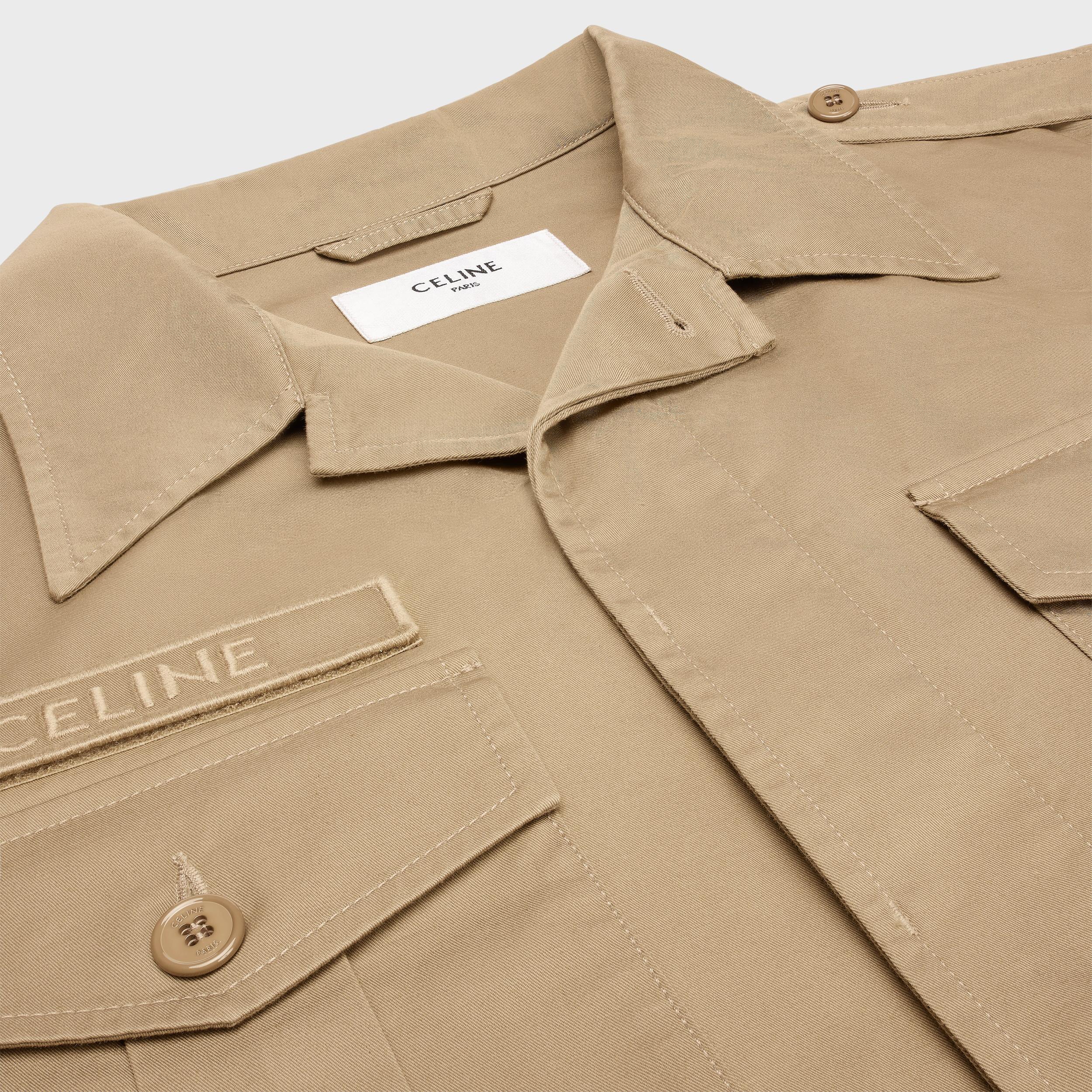 saharienne jacket in cotton linen Product Image