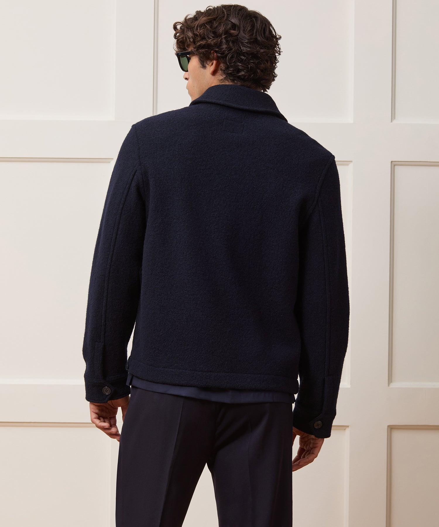 Italian Boiled Wool Full-Zip CPO Jacket Product Image