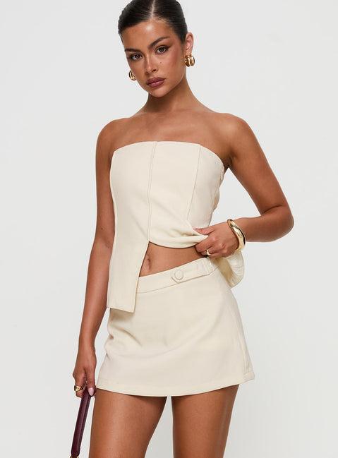 Full Disclosure Skort Cream Product Image