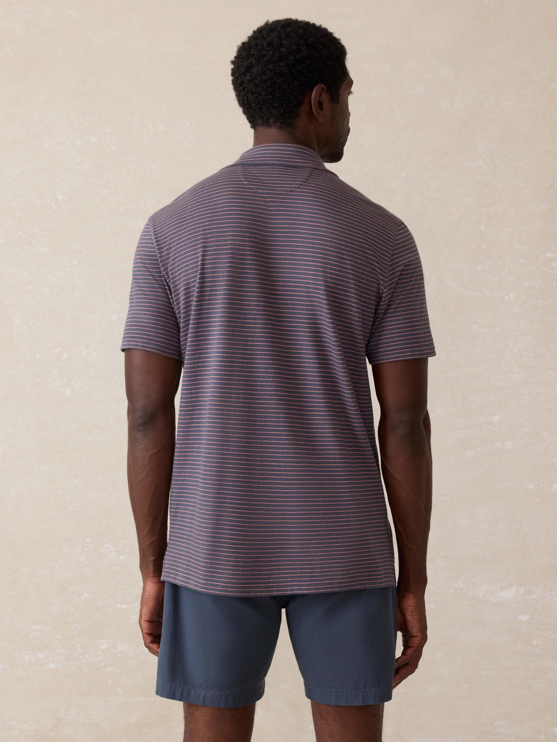 Sunwashed T-Shirt Polo - Sea Fire Stripe Male Product Image