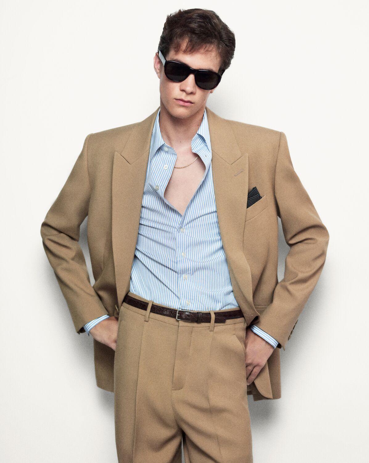 jacket in wool gabardine Product Image