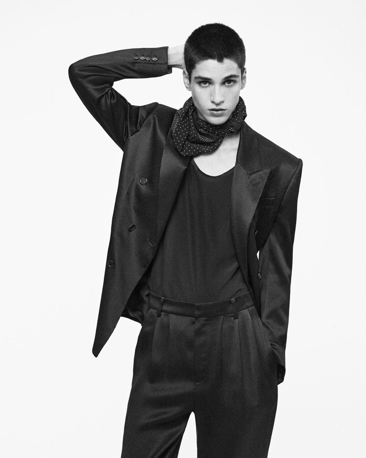 jacket in silk satin crepon Product Image