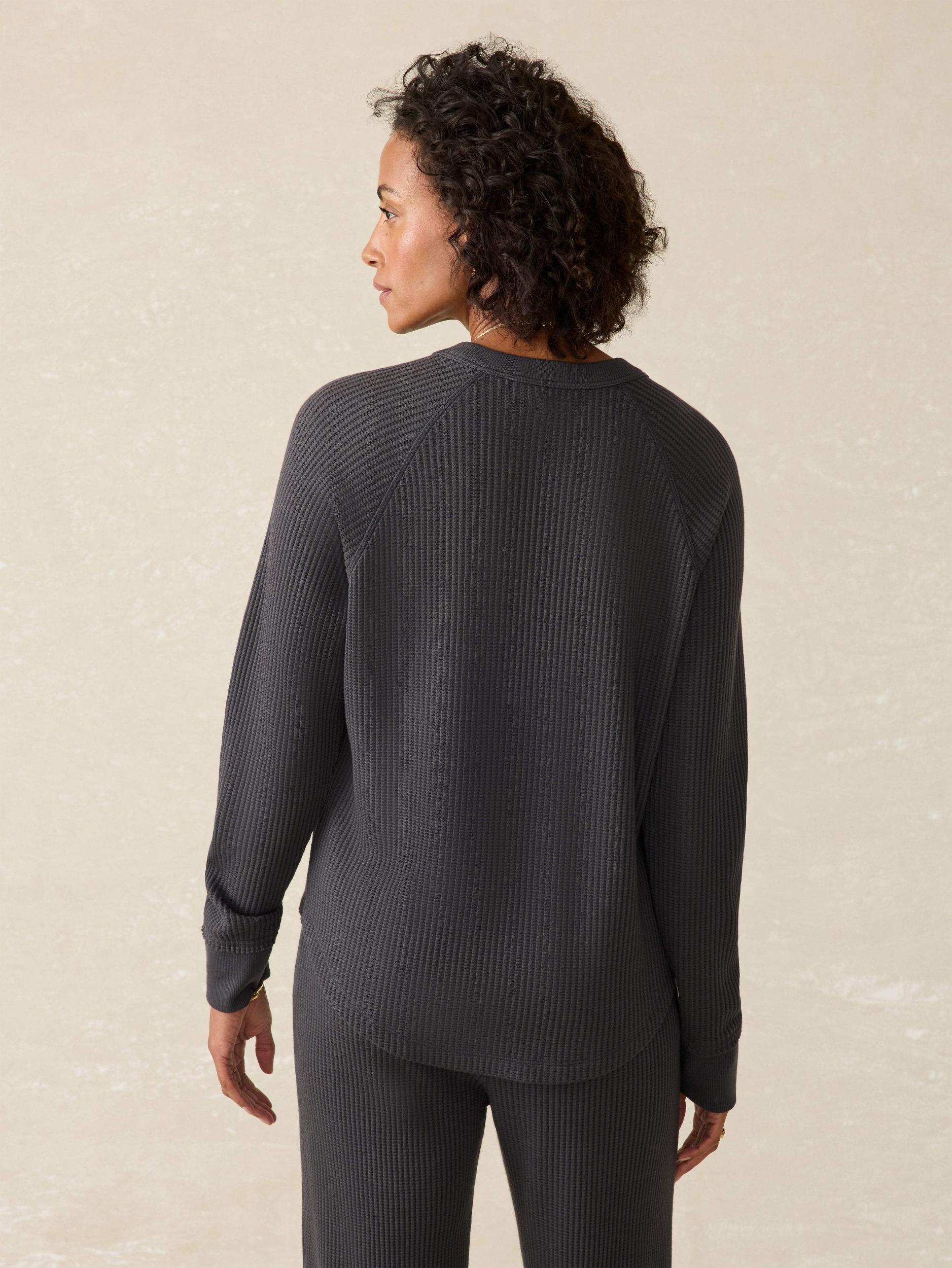 Legend™ Waffle Layering Crew - Black Female Product Image