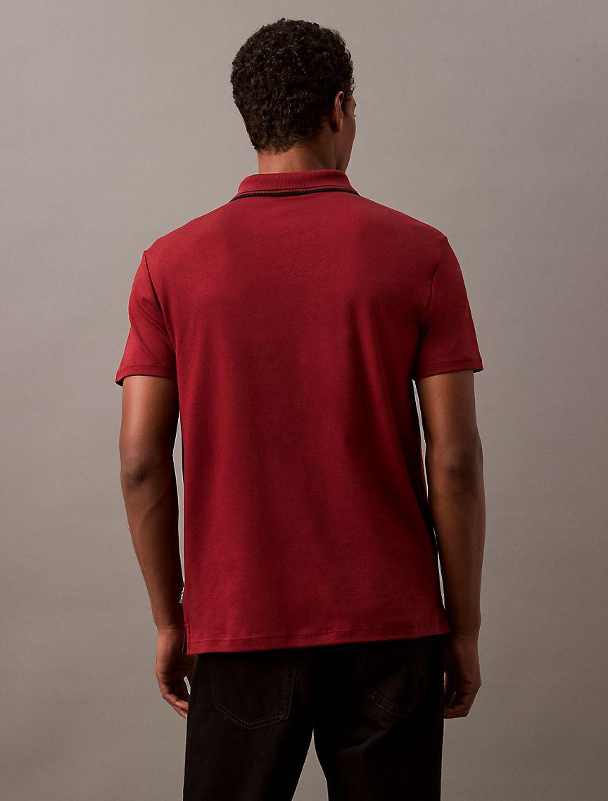 Liquid Cotton Tipped Polo Shirt Product Image