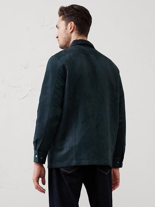 Vegan Suede Shirt Jacket Product Image