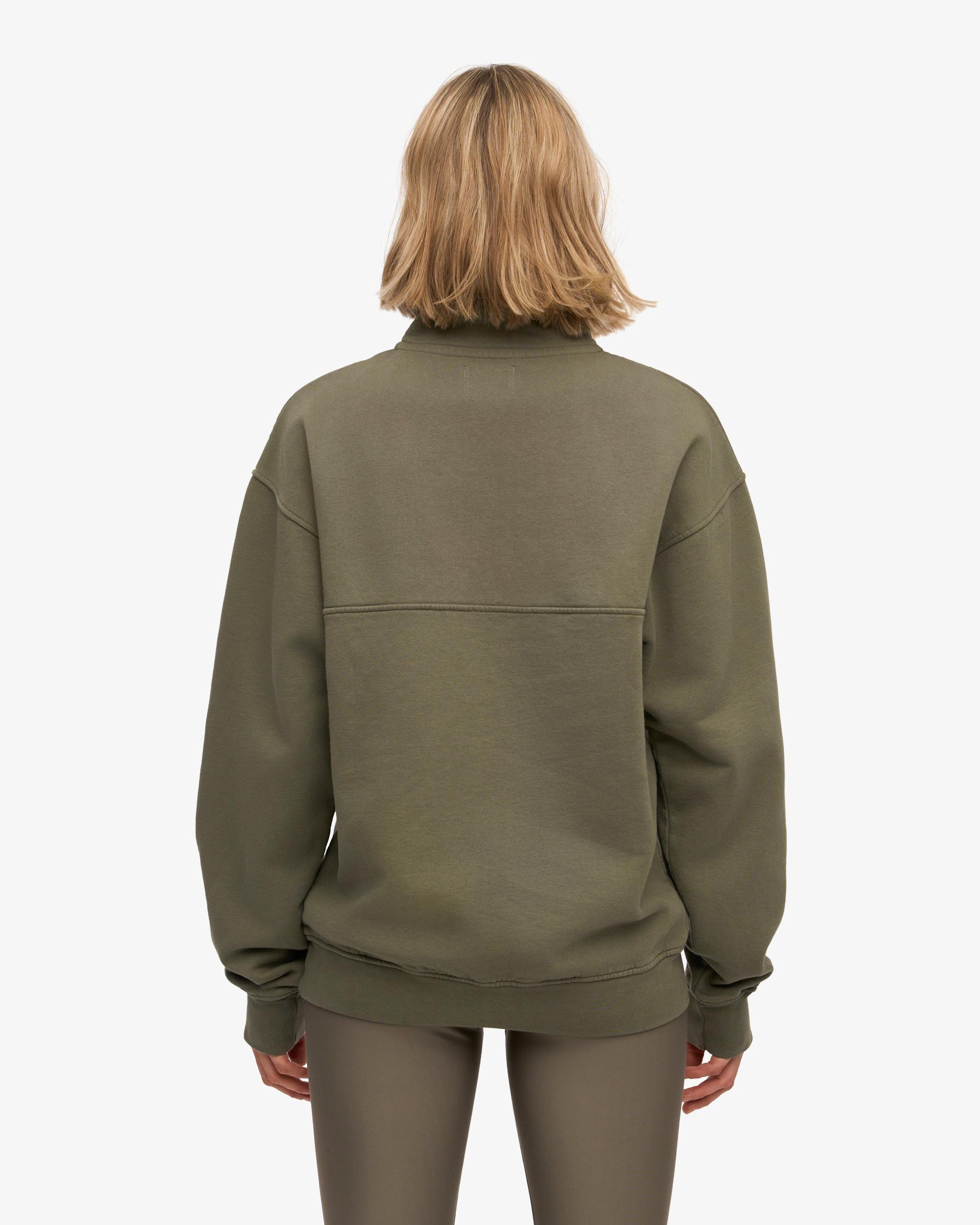 Organic Quarter Zip - Dusty Olive Product Image