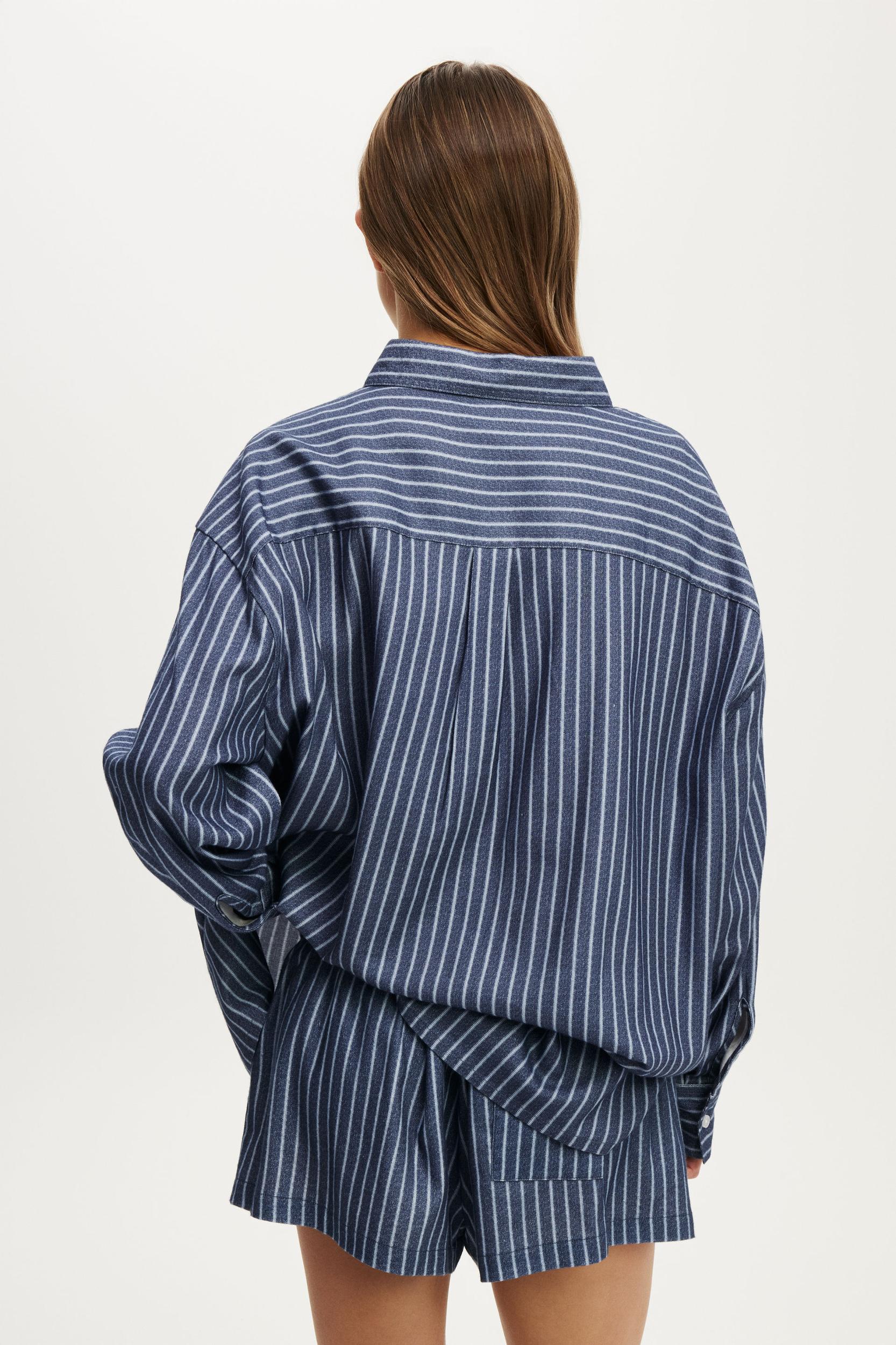 Cloud Soft Flannel Oversized Shirt Product Image