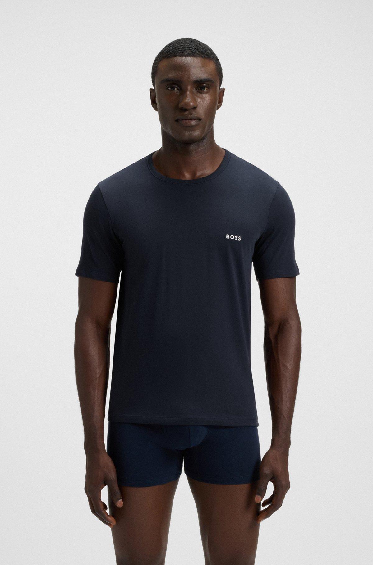 Three-pack of logo-embroidered T-shirts in cotton Product Image