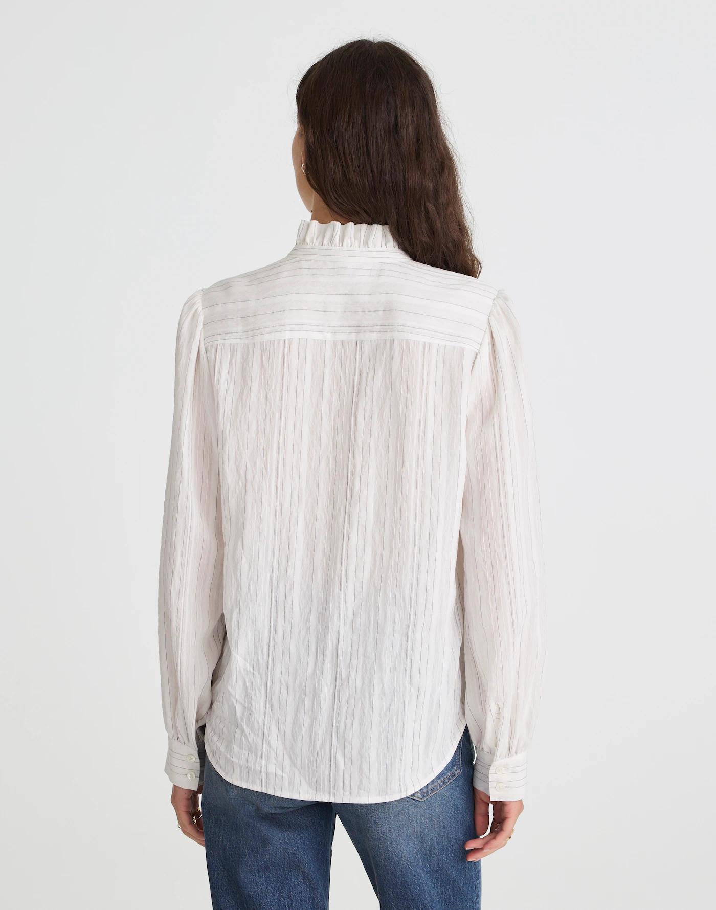 Ruffled Button-Up Top Product Image