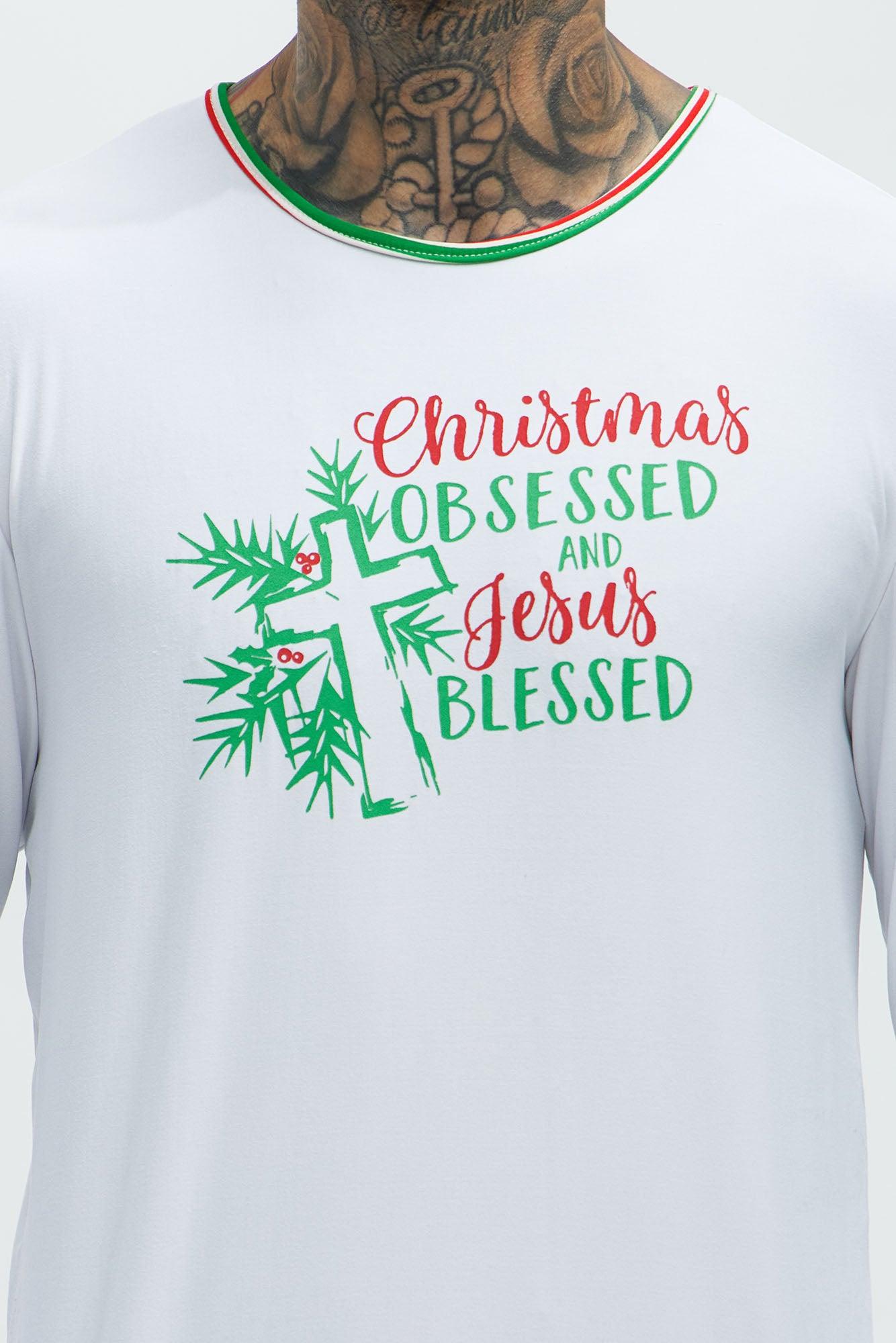 Reason For The Season Holiday PJ Set - White/combo Product Image