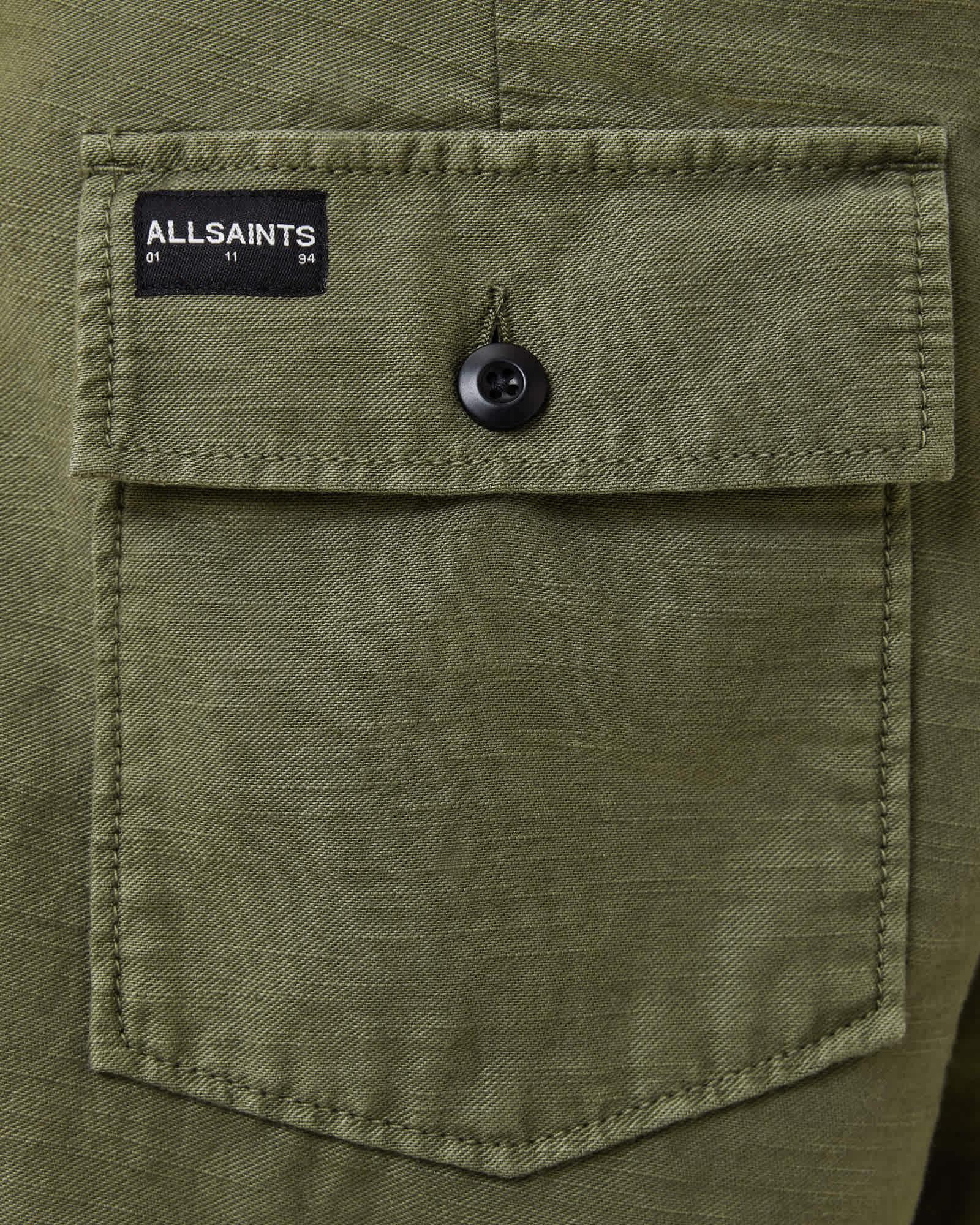 Talbot Straight Leg Shorts EDEN GREEN | ALLSAINTS US Product Image