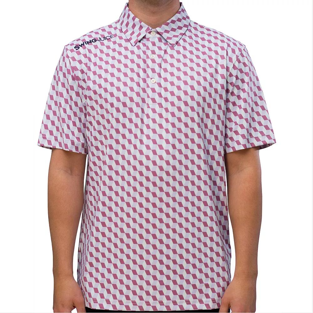 Men's SwingJuice Golf Memphis Milano Polo, Size: Large, Orchid Product Image