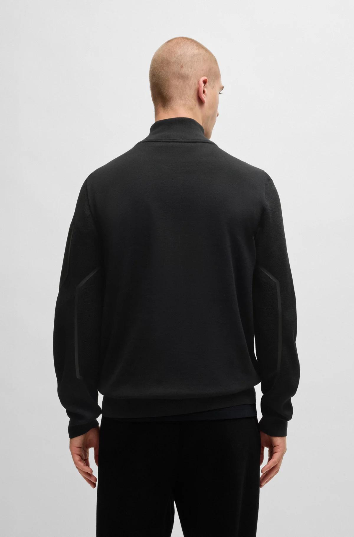 Boss Mixed-Material Jacket with Thermo-Regulating Properties Product Image