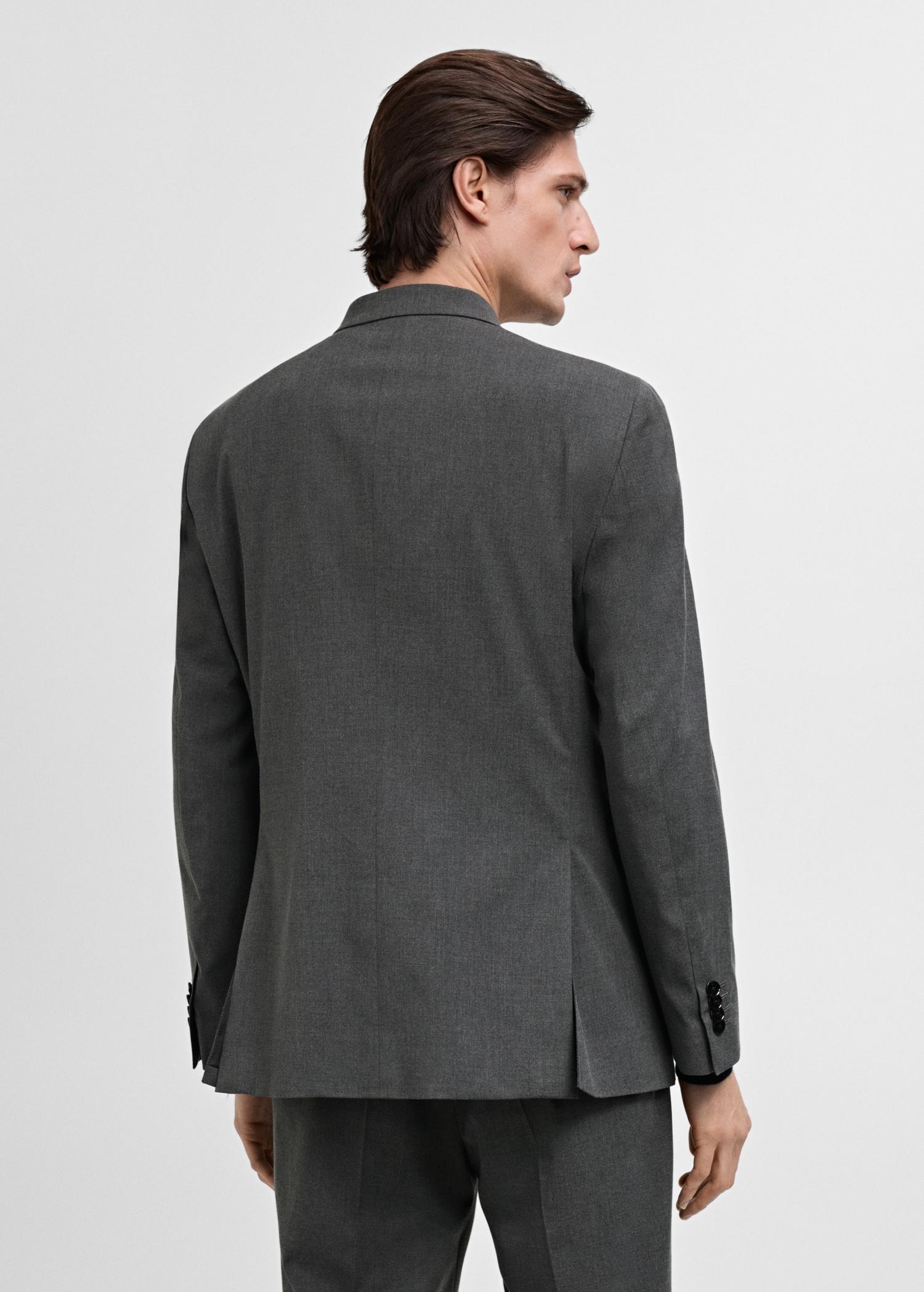 Monaco double-breasted slim-fit suit blazer - Men | MANGO USA Product Image