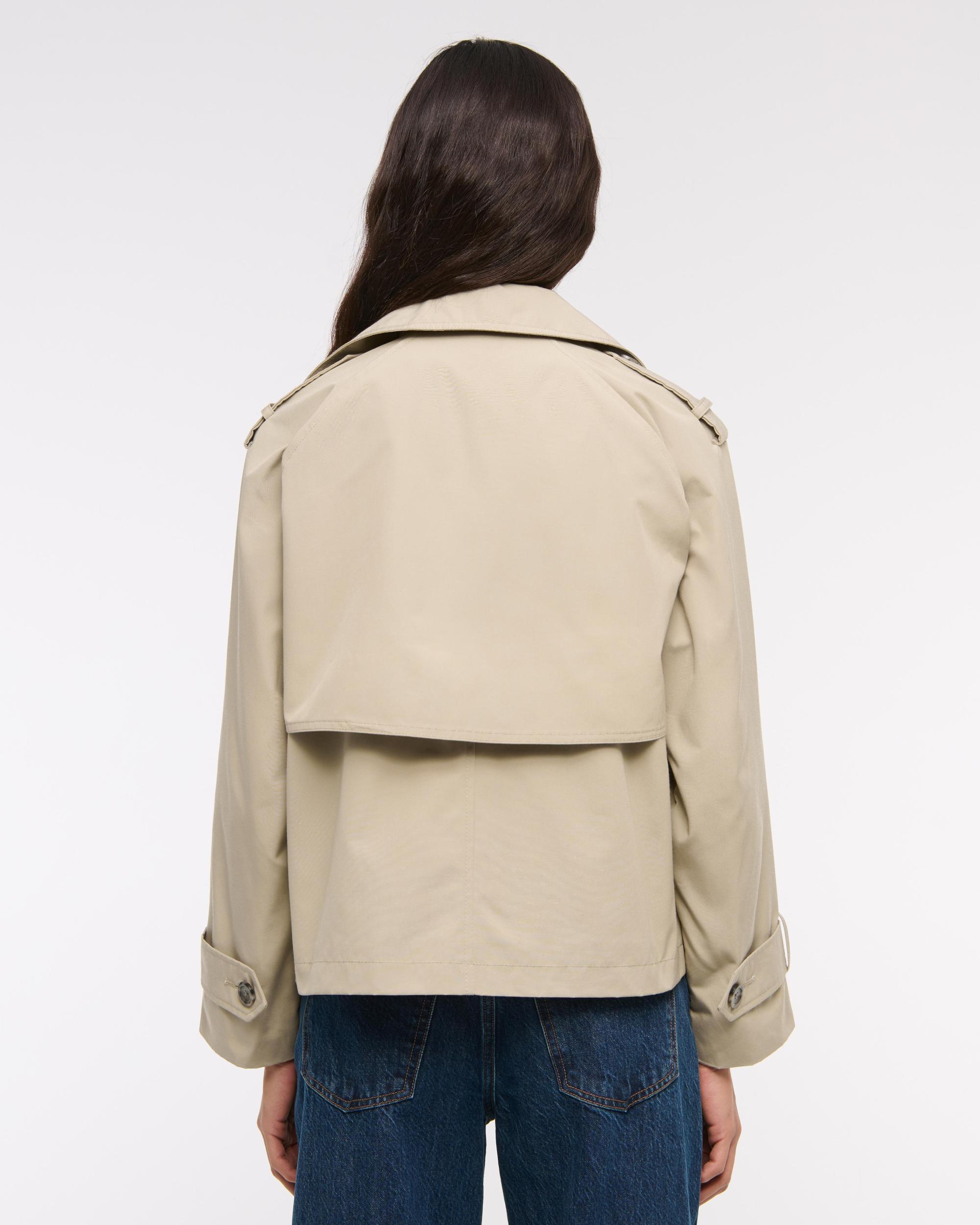 Relaxed Short Trench Coat Product Image