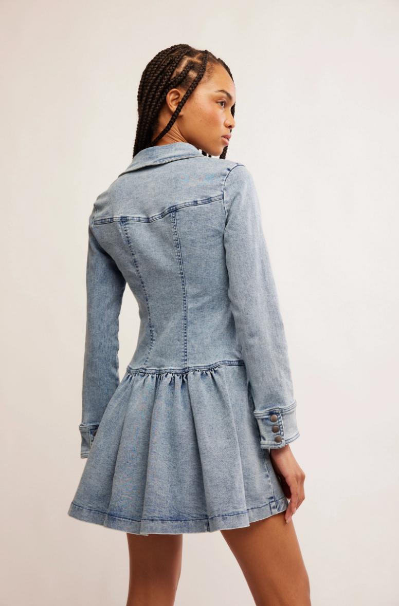 Roadhouse Mini Denim Dress Product Image