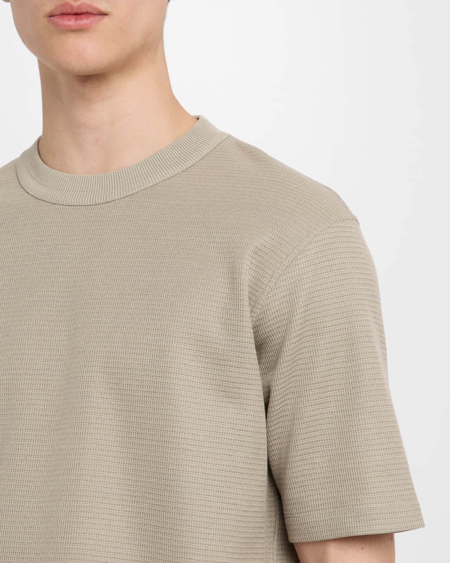 Men's Perledo Textured Cotton Crewneck T-Shirt Product Image