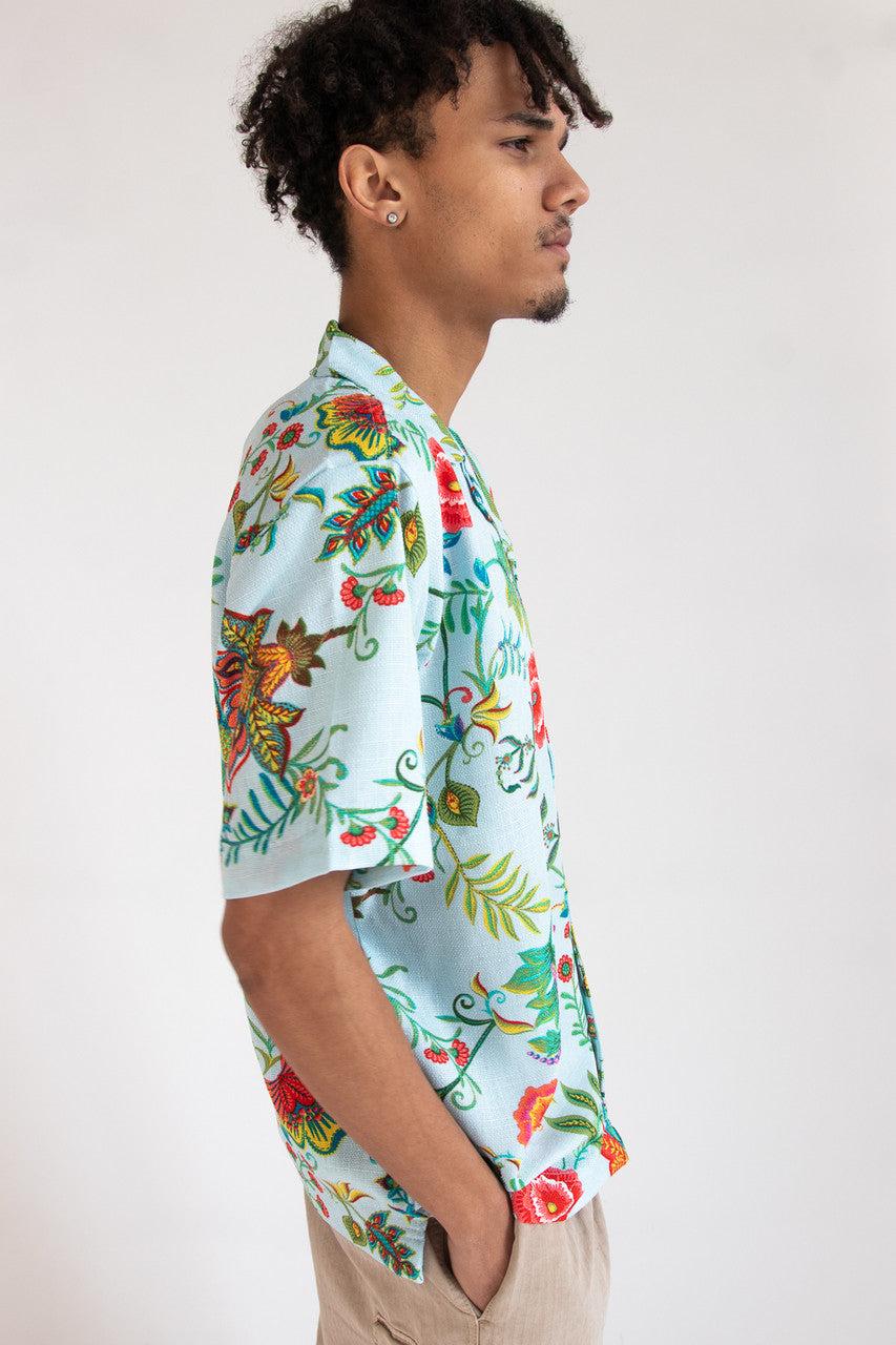 Paisley Floral Tapestry Button Up Shirt Product Image