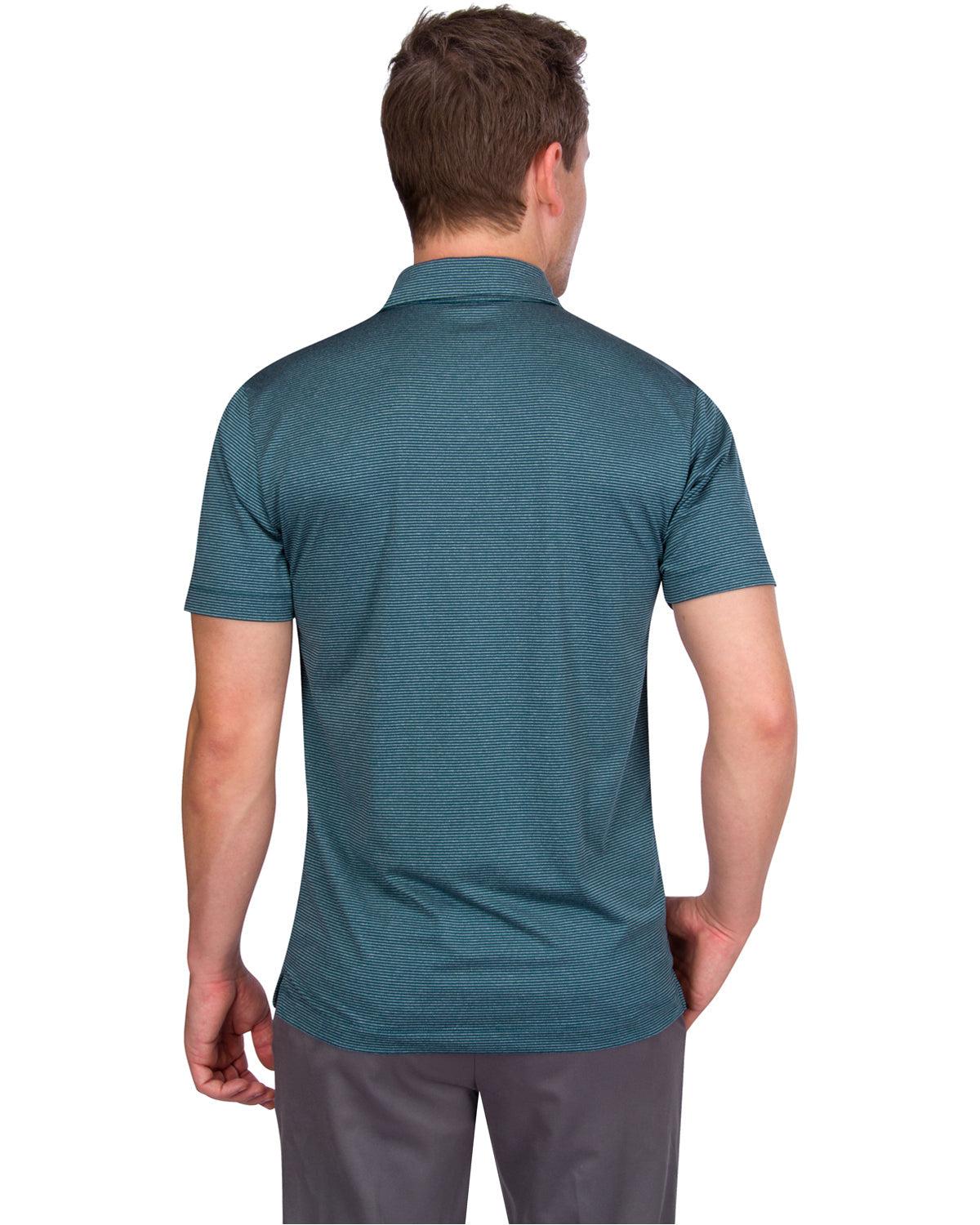 Three Sixty Six Men’s Thin-Striped Golf Polo Shirt Male Product Image