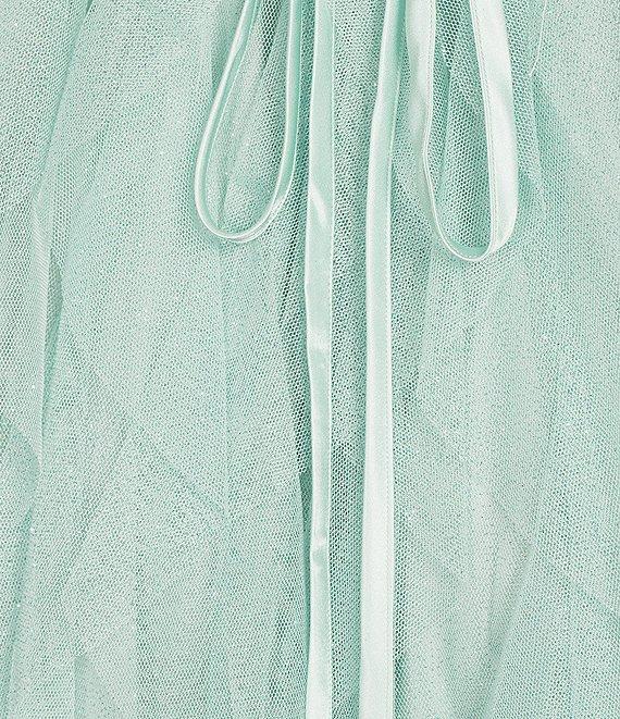 Pear Culture Glitter Mesh Corkscrew High-Low Dress Product Image