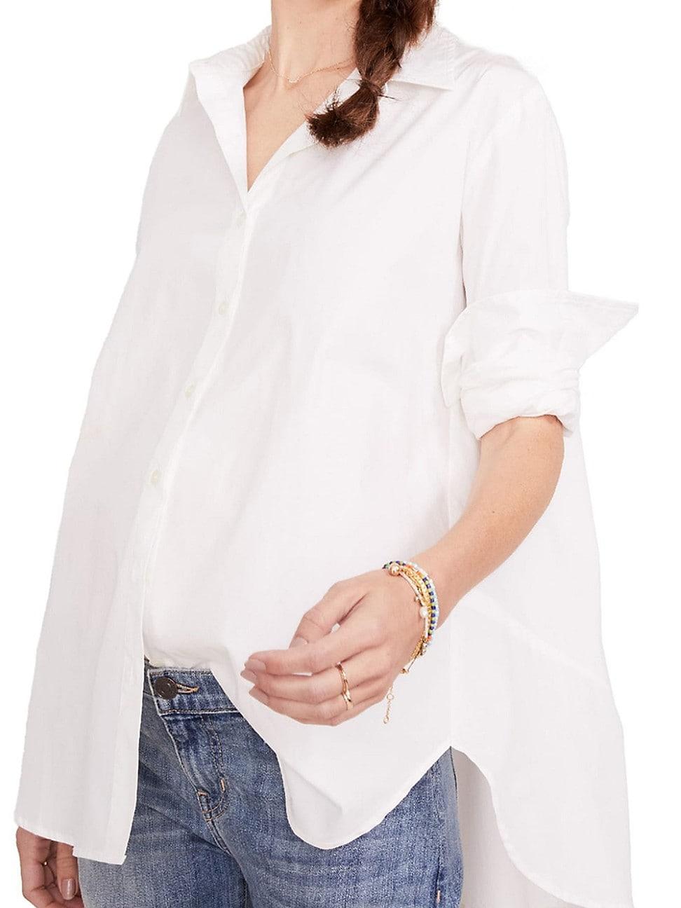 Womens The Nursing Friendly Classic Button Down Shirt Product Image