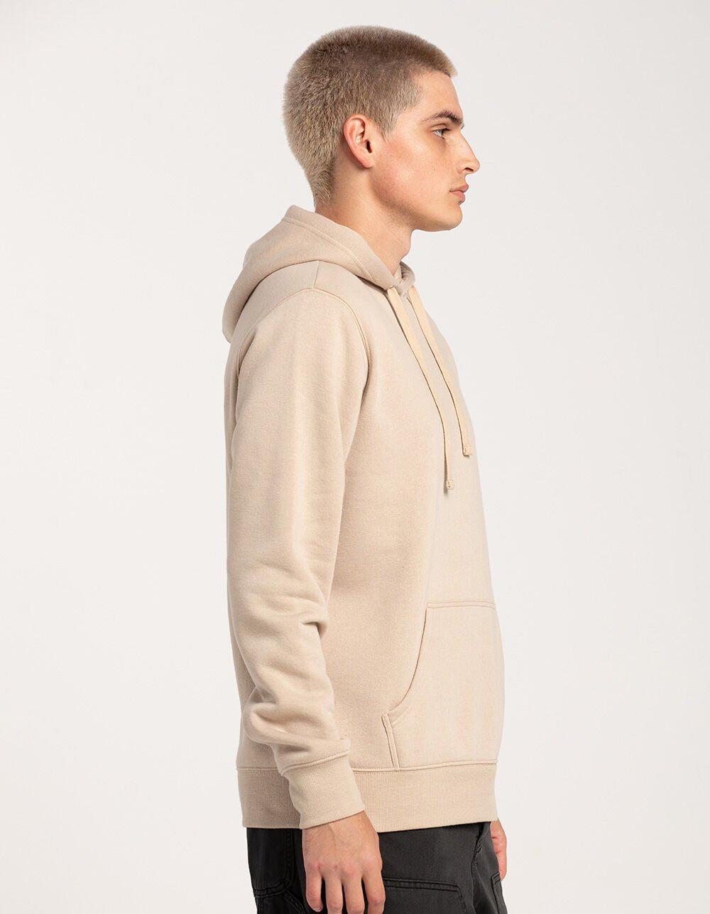 RSQ Mens Pullover Fleece Hoodie - KHAKI Product Image