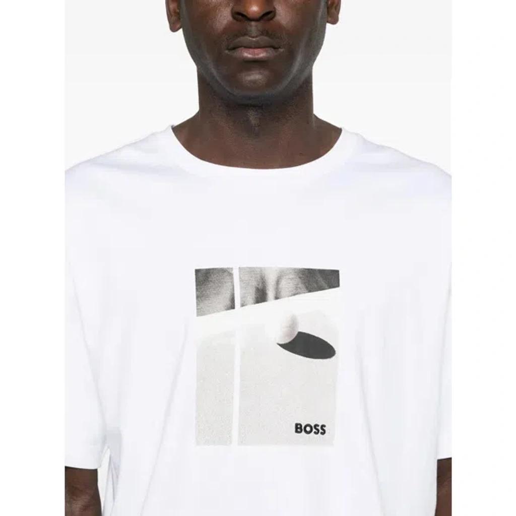 HUGO BOSS Graphic-print T-shirt In White Product Image