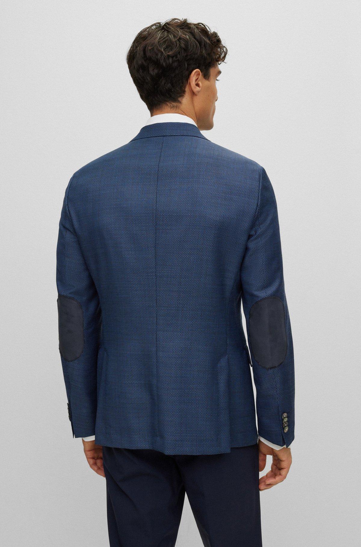 Slim-fit jacket in wool twill Product Image