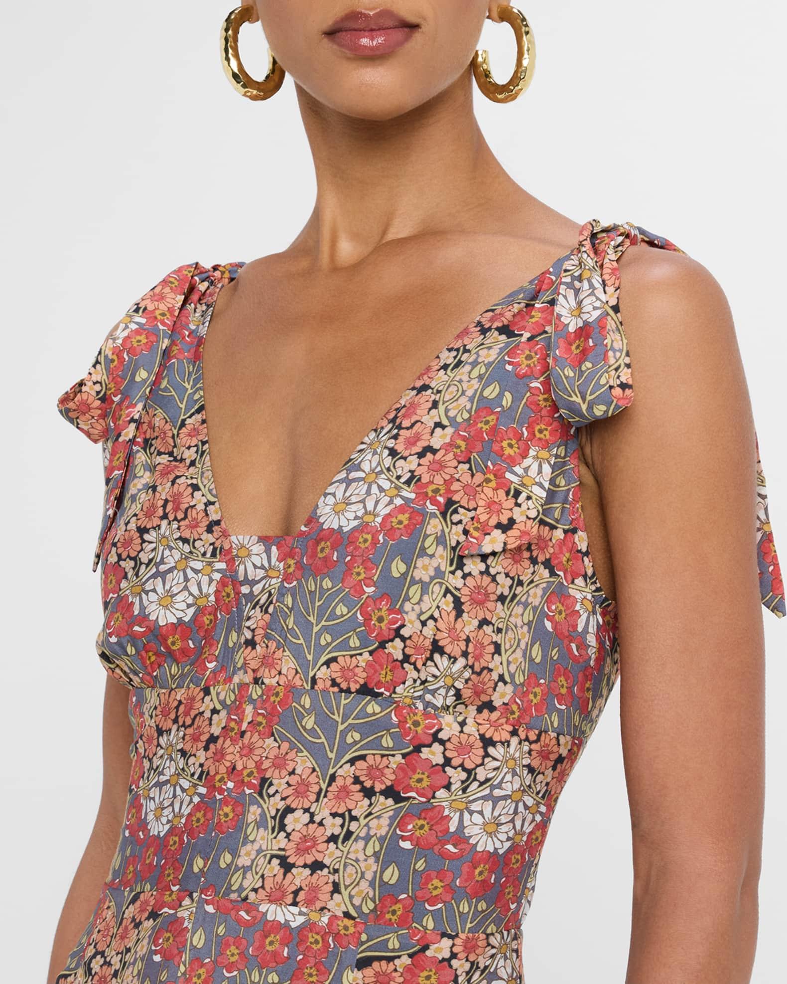 Swindon Floral Sleeveless Midi Dress Product Image