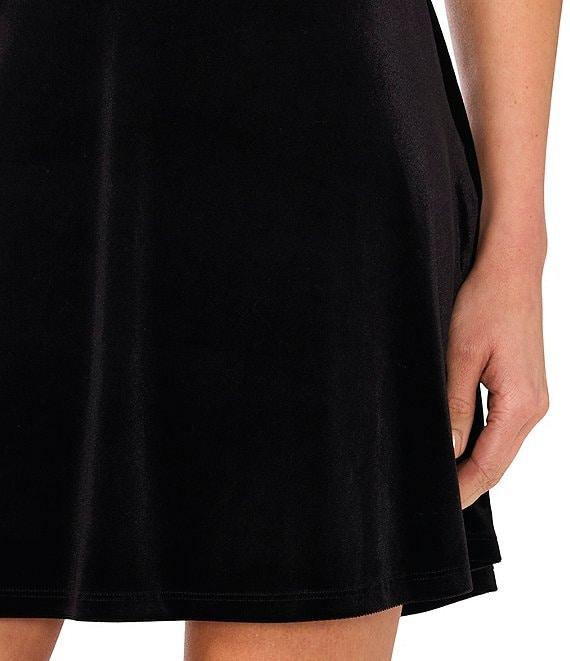 CeCe Velvet A-Line Mini Skirt Product Image