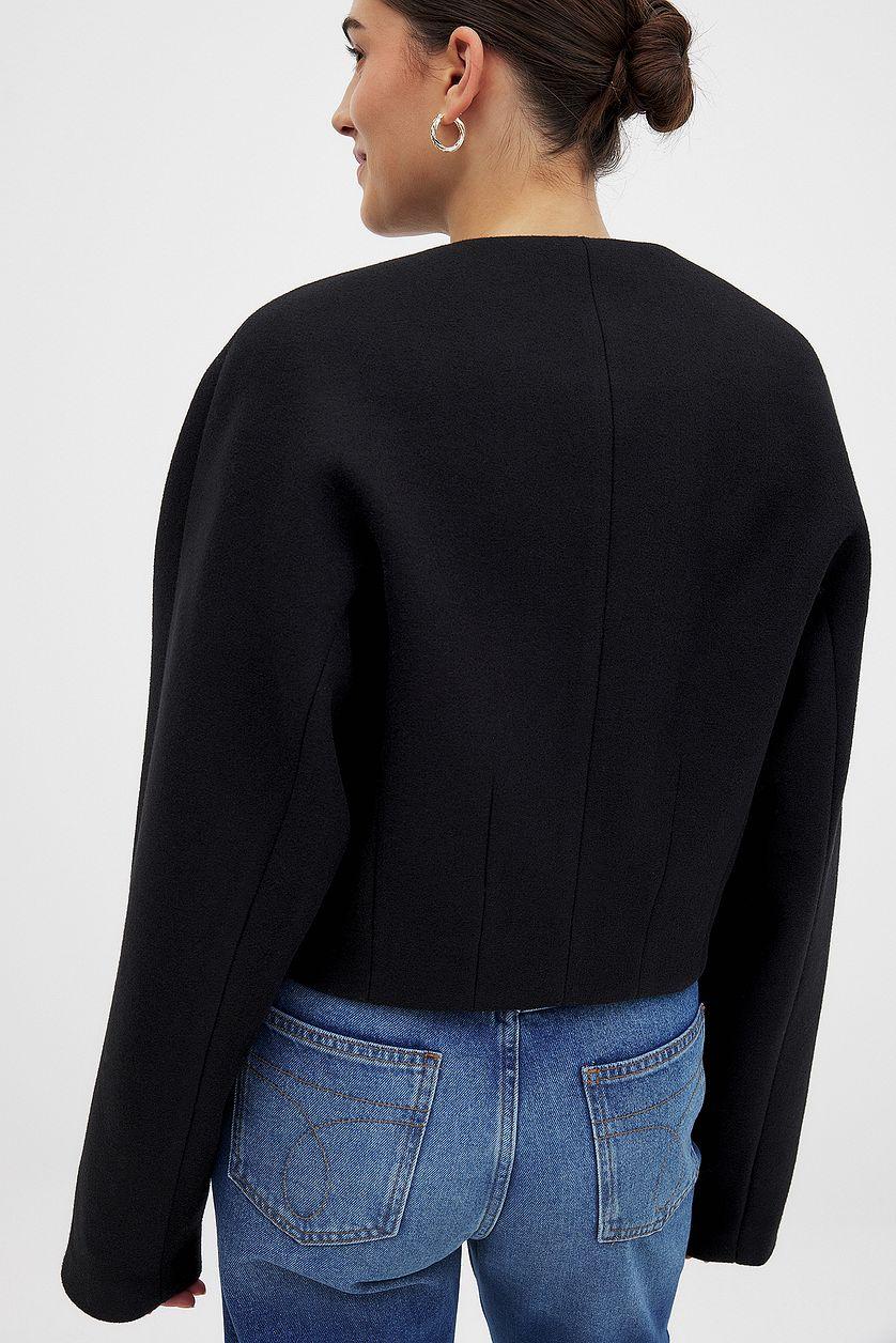 Wool Blend Short Jacket Product Image