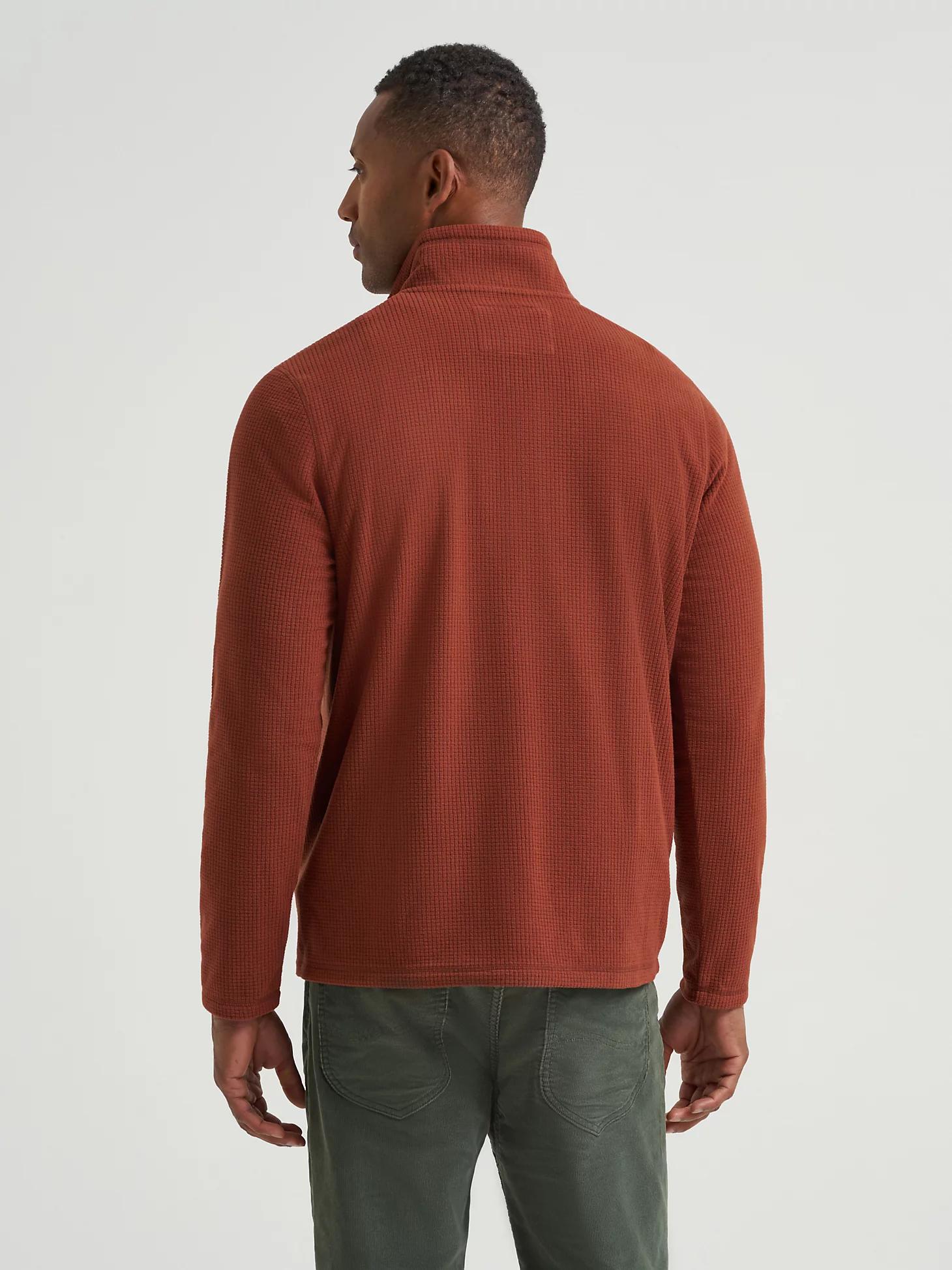 Men's Polar Fleece Quarter Zip Mock Neck Sweater | Men's Tops & Tees | Lee® Product Image