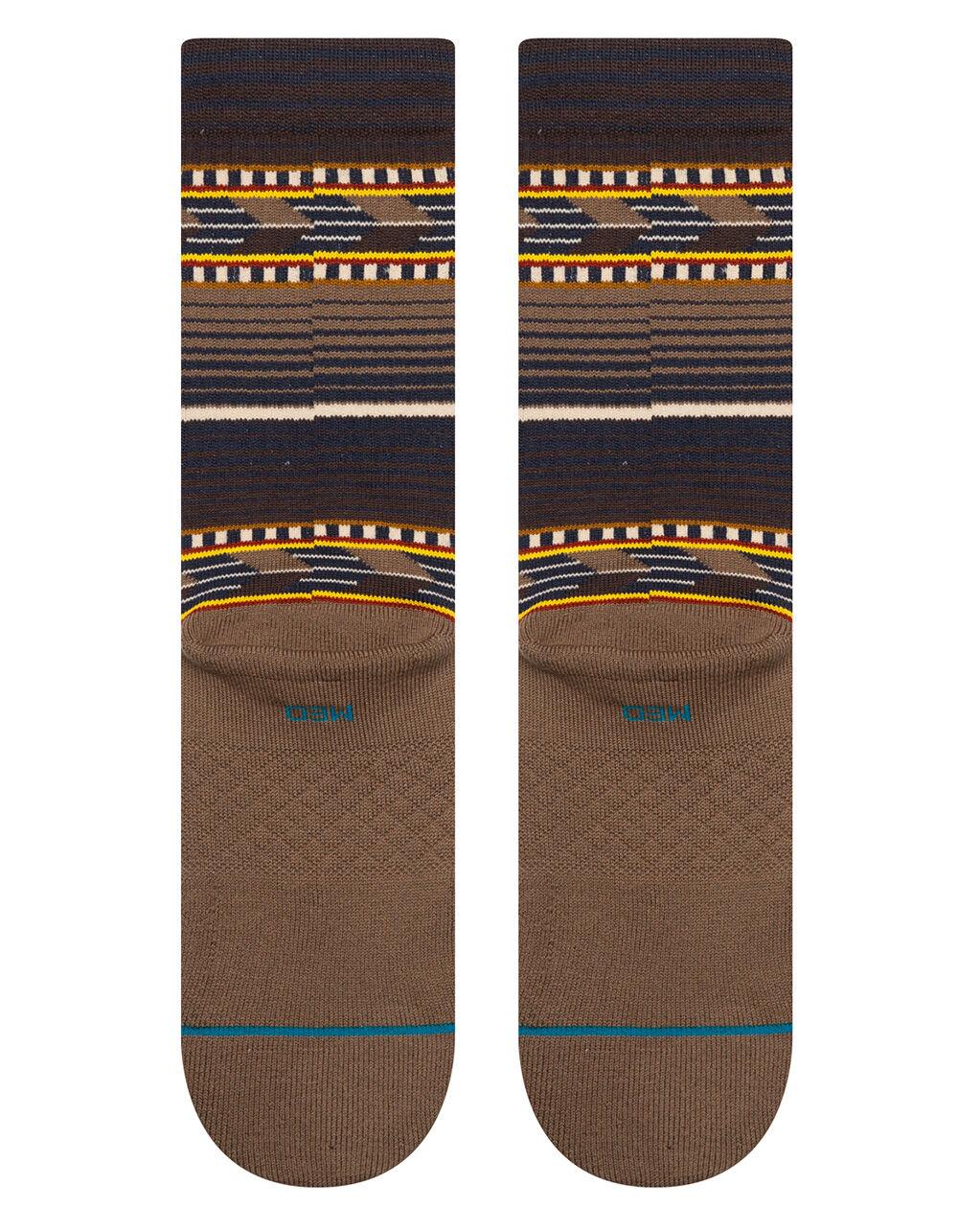 STANCE Cedar Rock Mens Crew Socks - BROWN Product Image