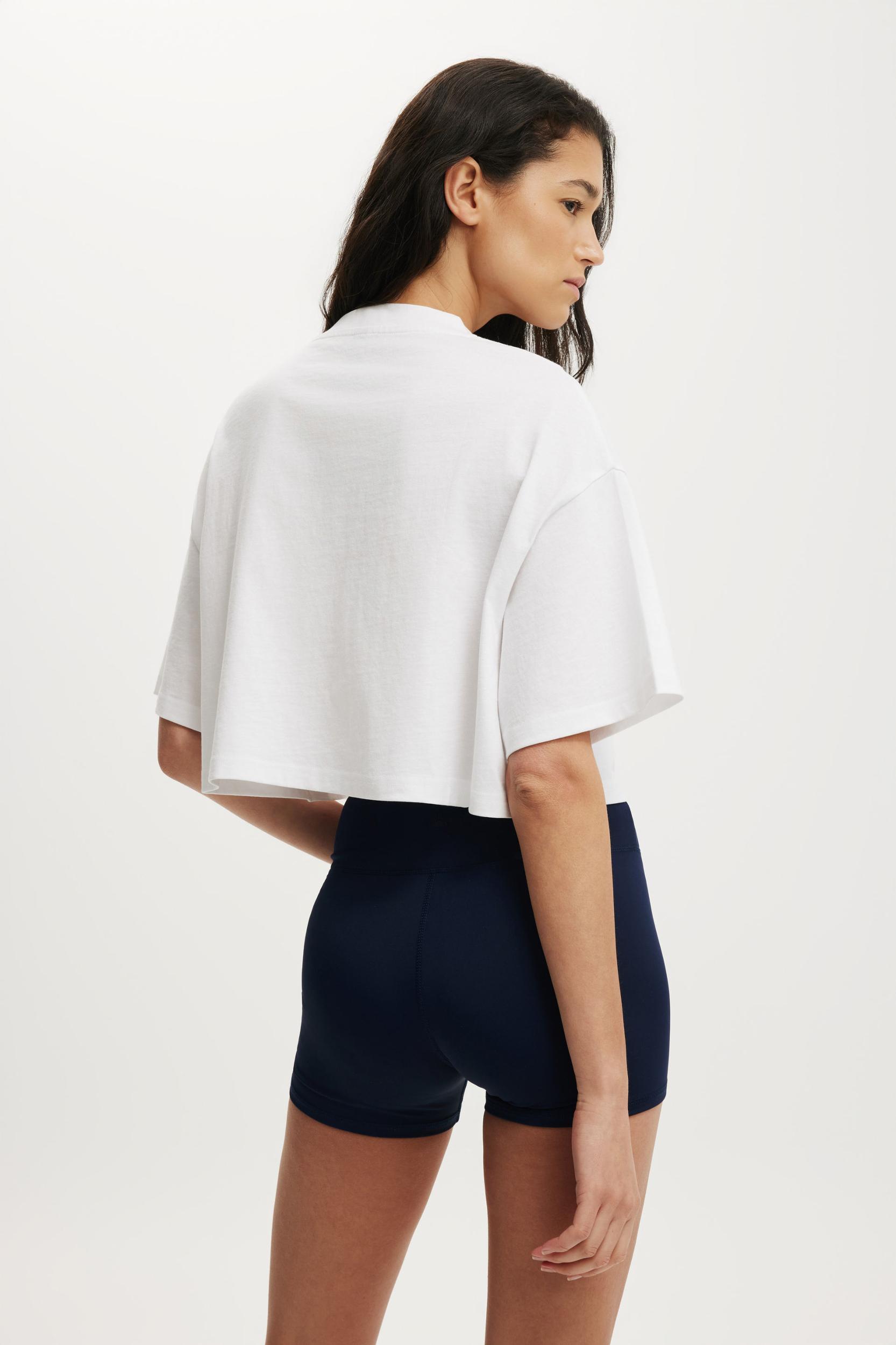 Cropped Graphic Sporty Tee Product Image