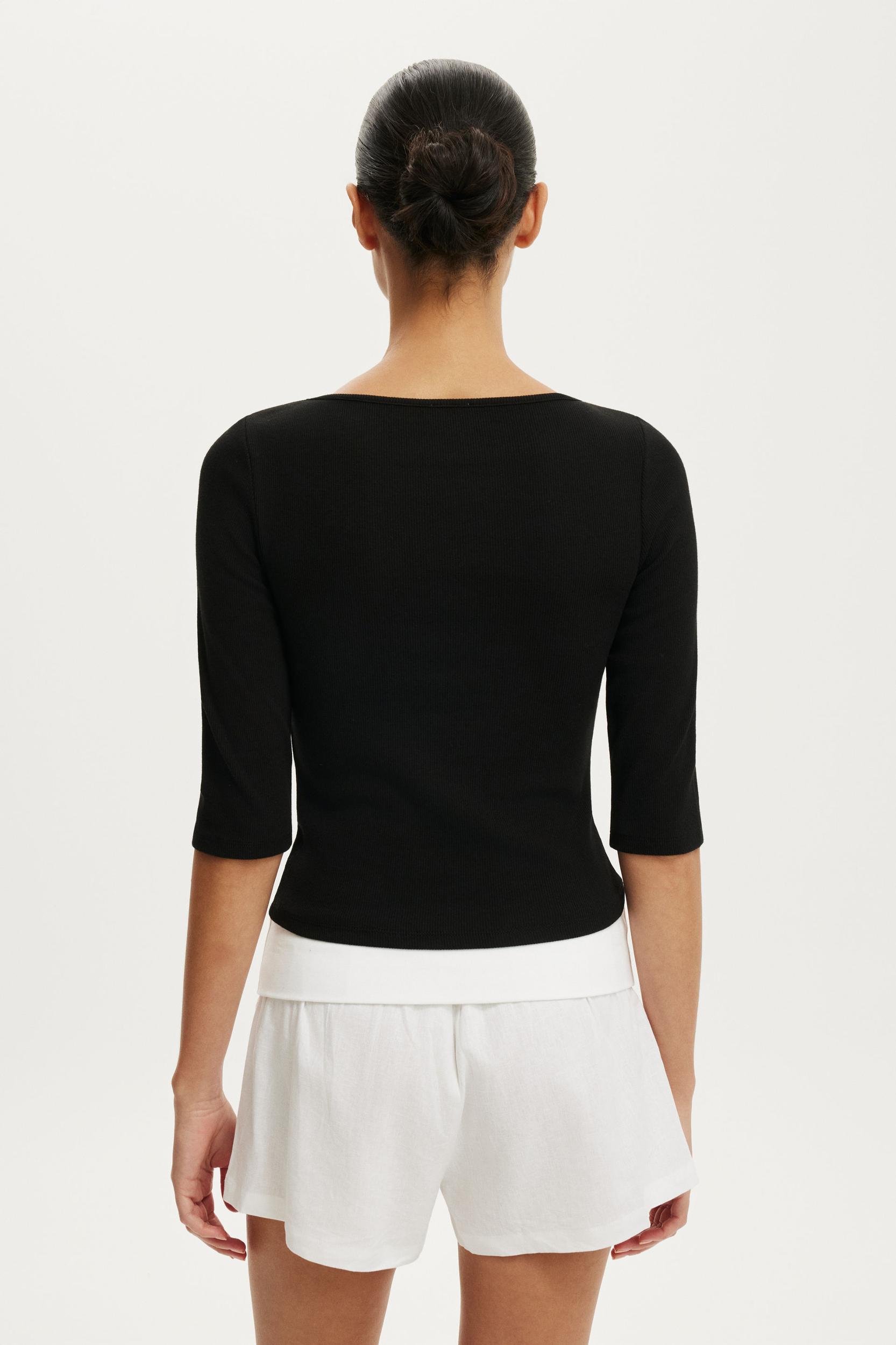 Boat Neck 3/4 Sleeve Product Image