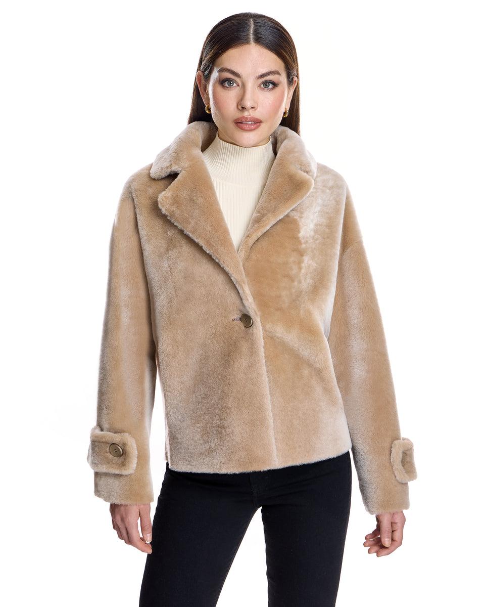 REVERSIBLE SHEARLING LAMB JACKET Product Image