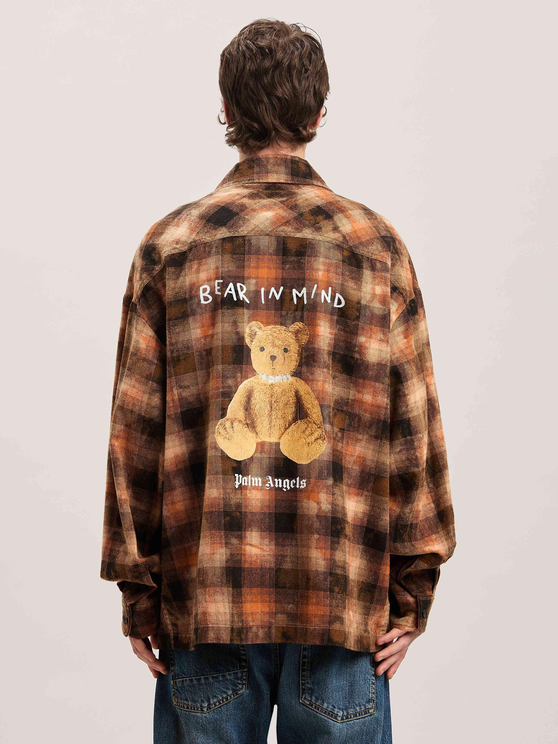 BEAR IN MIND CHECK SHIRT LS ORANGE - BRO Product Image